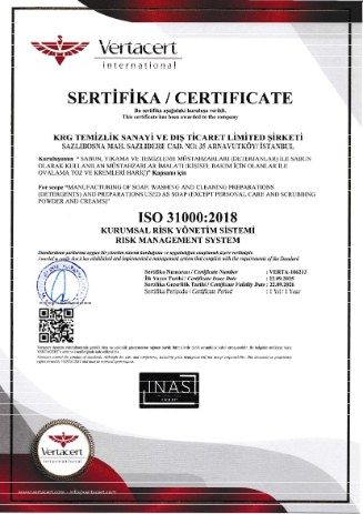 ISO 31000:2018 Enterprise Risk Management System